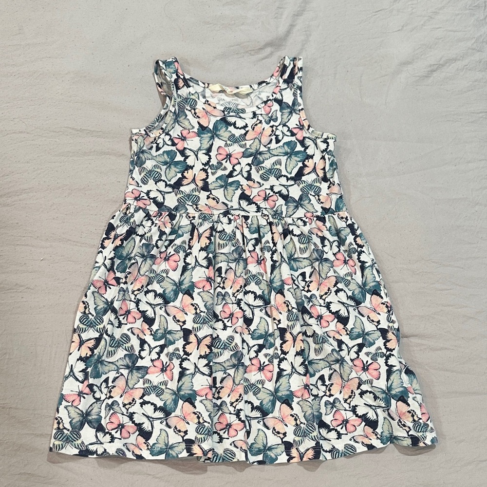 H&M Kids Dress with Pink and Blue Floral Design